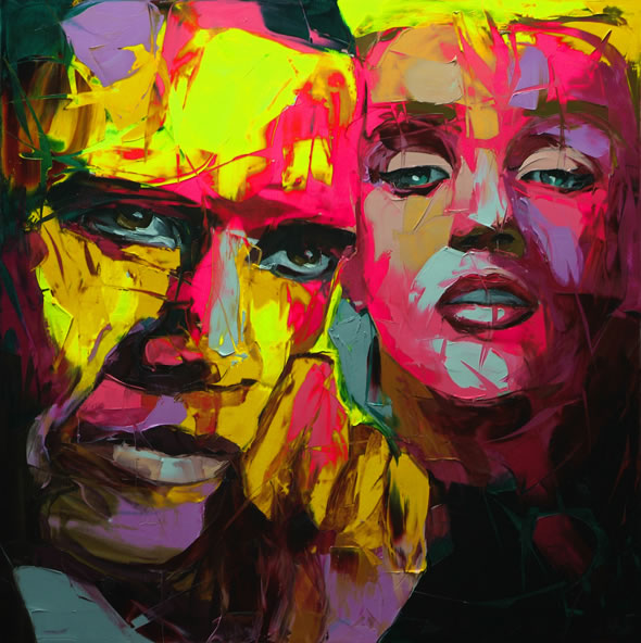 Francoise Nielly Portrait Palette Painting Expression Face007